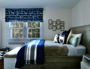 Navy bedroom